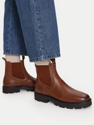 Botki jesienne Tommy Hilfiger ze sklepu: MODIVO w kategorii: Botki - zdjęcie WP-EBWP-BKLVO-LN0_0000306196094