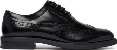 Buty eleganckie męskie jesienne Tommy Hilfiger ze sklepu: MODIVO w kategorii: Buty eleganckie męskie - zdjęcie WP-EBWP-BKLVO-LN0_0000306197534