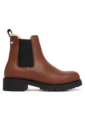 Botki jesienne Tommy Jeans ze sklepu: MODIVO w kategorii: Botki - zdjęcie WP-EBWP-BKLVO-LN0_0000306197909