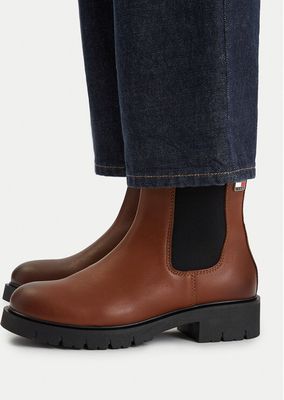 Botki jesienne Tommy Jeans ze sklepu: MODIVO w kategorii: Botki - zdjęcie WP-EBWP-BKLVO-LN0_0000306197923