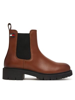 Botki jesienne Tommy Jeans ze sklepu: MODIVO w kategorii: Botki - zdjęcie WP-EBWP-BKLVO-LN0_0000306197923