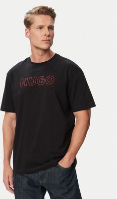T-shirt męski młodzieżowy HUGO ze sklepu: MODIVO w kategorii: T-shirty męskie - zdjęcie WP-EBWP-BKLVO-LN0_0000306198227