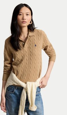 Sweter damski casual Polo Ralph Lauren ze sklepu: MODIVO w kategorii: Swetry damskie - zdjęcie WP-EBWP-BKLVO-LN0_0000306211308