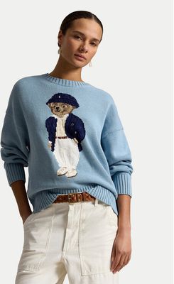 Sweter damski casualowy Polo Ralph Lauren ze sklepu: MODIVO w kategorii: Swetry damskie - zdjęcie WP-EBWP-BKLVO-LN0_0000306211650