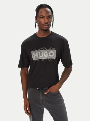 HUGO - T-shirt męski na wiosnę ze sklepu: MODIVO w kategorii: T-shirty męskie - zdjęcie WP-EBWP-BKLVO-LN0_0000306233973
