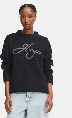 Sweter damski casual HUGO ze sklepu: MODIVO w kategorii: Swetry damskie - zdjęcie WP-EBWP-BKLVO-LN0_0000306235229