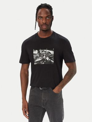 HUGO - T-shirt męski na wiosnę ze sklepu: MODIVO w kategorii: T-shirty męskie - zdjęcie WP-EBWP-BKLVO-LN0_0000306235618
