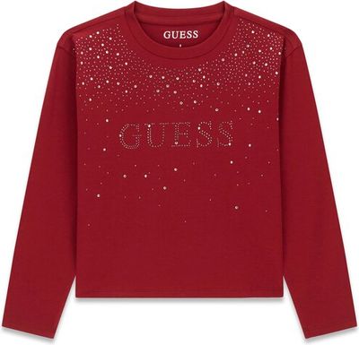 Guess - Bluzka dziewczęca na wiosnę ze sklepu: MODIVO w kategorii: Bluzki dziewczęce - zdjęcie WP-EBWP-BKLVO-LN0_0000306240520