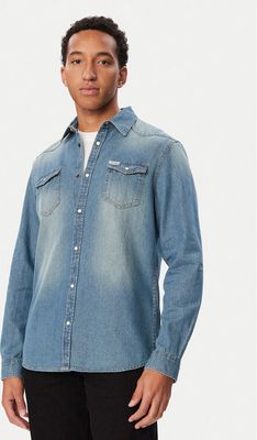 Koszula męska z klasycznym kołnierzykiem casual Guess ze sklepu: MODIVO w kategorii: Koszule męskie - zdjęcie WP-EBWP-BKLVO-LN0_0000306246416