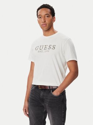 T-shirt męski młodzieżowy wiosenny Guess ze sklepu: MODIVO w kategorii: T-shirty męskie - zdjęcie WP-EBWP-BKLVO-LN0_0000306246560