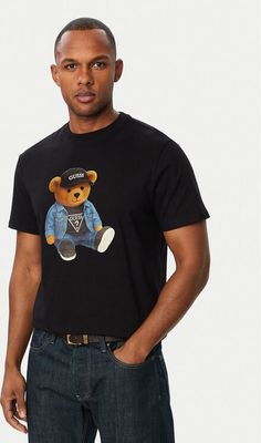 Guess - T-shirt męski ze sklepu: MODIVO w kategorii: T-shirty męskie - zdjęcie WP-EBWP-BKLVO-LN0_0000306246577