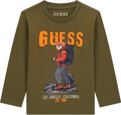 T-shirt chłopięce jesienny Guess ze sklepu: MODIVO w kategorii: T-shirty chłopięce - zdjęcie WP-EBWP-BKLVO-LN0_0000306247376