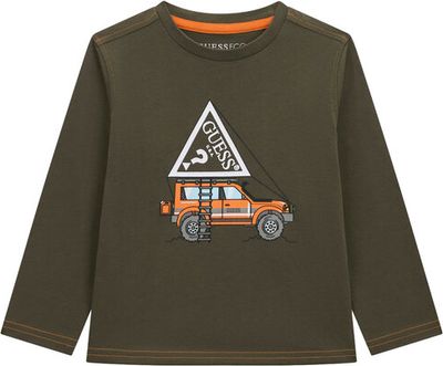 T-shirt chłopięce jesienny Guess ze sklepu: MODIVO w kategorii: T-shirty chłopięce - zdjęcie WP-EBWP-BKLVO-LN0_0000306247383