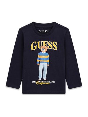 T-shirt chłopięce jesienny Guess ze sklepu: MODIVO w kategorii: T-shirty chłopięce - zdjęcie WP-EBWP-BKLVO-LN0_0000306247406