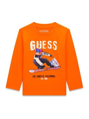 Guess - T-shirt chłopięce ze sklepu: MODIVO w kategorii: T-shirty chłopięce - zdjęcie WP-EBWP-BKLVO-LN0_0000306247413