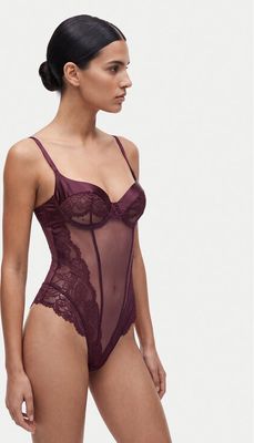Body damskie z koronką Guess ze sklepu: MODIVO w kategorii: Body damskie - zdjęcie WP-EBWP-BKLVO-LN0_0000306248427