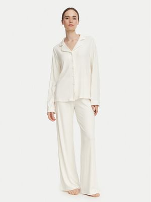 Guess - Piżama bez wzorów casual ze sklepu: MODIVO w kategorii: Piżamy damskie - zdjęcie WP-EBWP-BKLVO-LN0_0000306248670