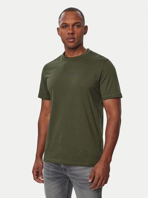 T-shirt męski casual Guess ze sklepu: MODIVO w kategorii: T-shirty męskie - zdjęcie WP-EBWP-BKLVO-LN0_0000306249011