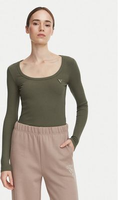 Guess - Bluzka damska casual ze sklepu: MODIVO w kategorii: Bluzki damskie - zdjęcie WP-EBWP-BKLVO-LN0_0000306249066