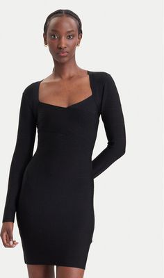 Sukienka casualowa Guess ze sklepu: MODIVO w kategorii: Sukienki - zdjęcie WP-EBWP-BKLVO-LN0_0000306253582