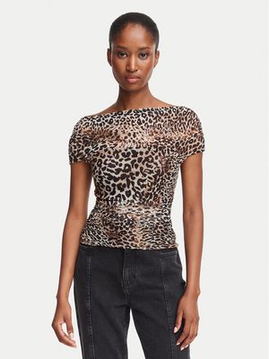 Bluzka damska casual Guess ze sklepu: MODIVO w kategorii: Bluzki damskie - zdjęcie WP-EBWP-BKLVO-LN0_0000306254145