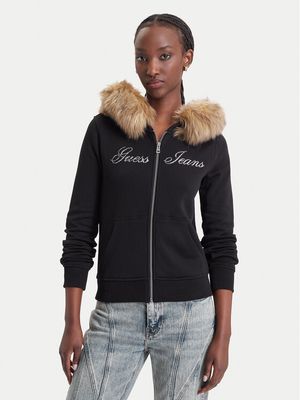 Guess Jeans - Bluza damska ze sklepu: MODIVO w kategorii: Bluzy damskie - zdjęcie WP-EBWP-BKLVO-LN0_0000306254244