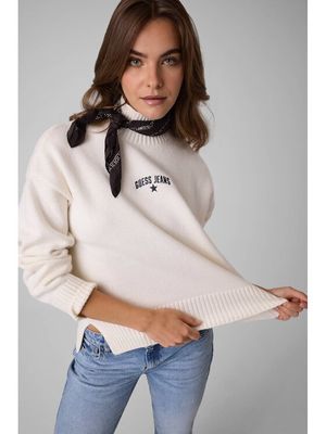 Guess Jeans - Sweter damski na zimę ze sklepu: MODIVO w kategorii: Swetry damskie - zdjęcie WP-EBWP-BKLVO-LN0_0000306254497