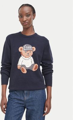Sweter damski Guess ze sklepu: MODIVO w kategorii: Swetry damskie - zdjęcie WP-EBWP-BKLVO-LN0_0000306254534