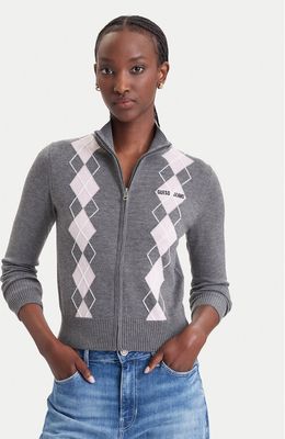 Sweter damski Guess Jeans ze sklepu: MODIVO w kategorii: Swetry damskie - zdjęcie WP-EBWP-BKLVO-LN0_0000306254671