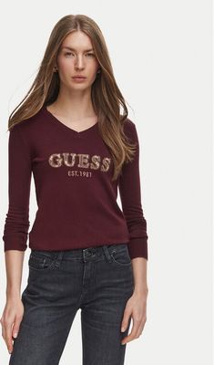 Sweter damski casual Guess ze sklepu: MODIVO w kategorii: Swetry damskie - zdjęcie WP-EBWP-BKLVO-LN0_0000306254978