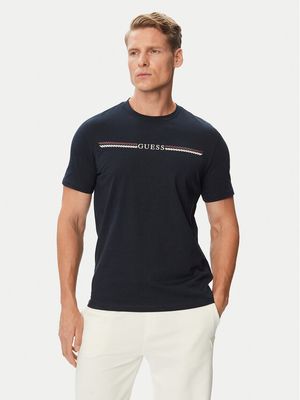 T-shirt męski na wiosnę Guess ze sklepu: MODIVO w kategorii: T-shirty męskie - zdjęcie WP-EBWP-BKLVO-LN0_0000306255517