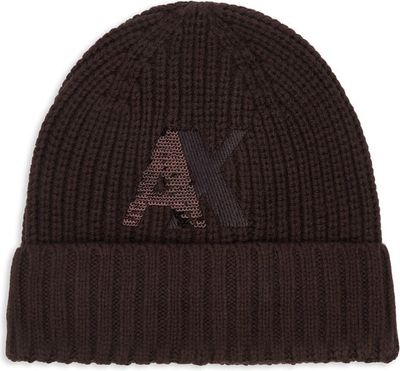 Czapka zimowa damska Armani Exchange ze sklepu: MODIVO w kategorii: Czapki zimowe damskie - zdjęcie WP-EBWP-BKLVO-LN0_0000306260450