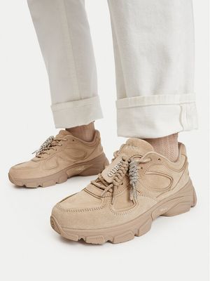 beżowy Buty sportowe damskie Guess ze sklepu: MODIVO w kategorii: Buty sportowe damskie