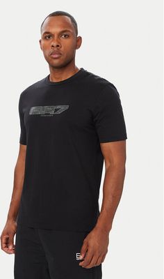 T-shirt męski na wiosnę EA7 Emporio Armani ze sklepu: MODIVO w kategorii: T-shirty męskie - zdjęcie WP-EBWP-BKLVO-LN0_0000306277243