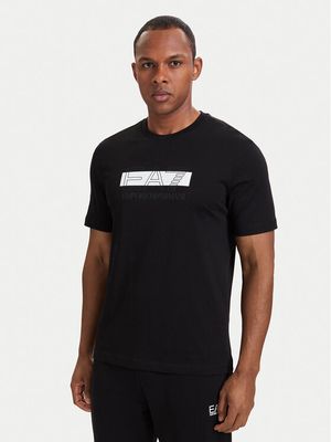 T-shirt męski na wiosnę EA7 Emporio Armani ze sklepu: MODIVO w kategorii: T-shirty męskie - zdjęcie WP-EBWP-BKLVO-LN0_0000306278332