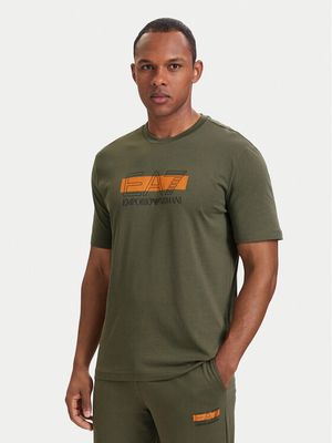 T-shirt męski na wiosnę EA7 Emporio Armani ze sklepu: MODIVO w kategorii: T-shirty męskie - zdjęcie WP-EBWP-BKLVO-LN0_0000306278394