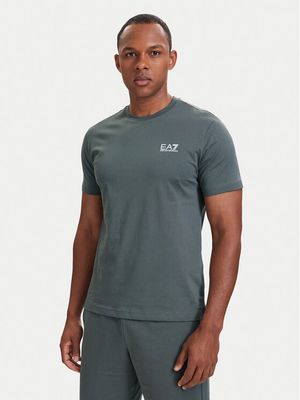 T-shirt męski na wiosnę EA7 Emporio Armani ze sklepu: MODIVO w kategorii: T-shirty męskie - zdjęcie WP-EBWP-BKLVO-LN0_0000306279179