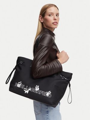 Karl Lagerfeld - Shopper bag elegancka ze sklepu: MODIVO w kategorii: Torby Shopper bag - zdjęcie WP-EBWP-BKLVO-LN0_0000306283480