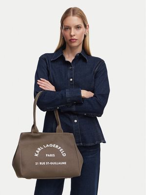 Karl Lagerfeld - Shopper bag wakacyjna ze sklepu: MODIVO w kategorii: Torby Shopper bag - zdjęcie WP-EBWP-BKLVO-LN0_0000306283657