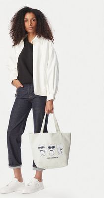 Shopper bag na wakacje Karl Lagerfeld ze sklepu: MODIVO w kategorii: Torby Shopper bag - zdjęcie WP-EBWP-BKLVO-LN0_0000306284791
