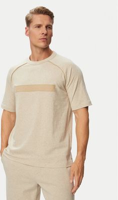 T-shirt męski casual na wiosnę HUGO ze sklepu: MODIVO w kategorii: T-shirty męskie - zdjęcie WP-EBWP-BKLVO-LN0_0000306293205