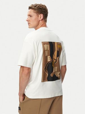 T-shirt męski w stylu młodzieżowym HUGO ze sklepu: MODIVO w kategorii: T-shirty męskie - zdjęcie WP-EBWP-BKLVO-LN0_0000306293250
