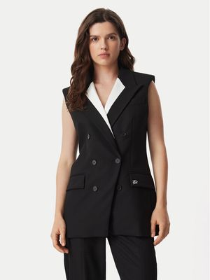 Karl Lagerfeld - Kamizelka damska casual ze sklepu: MODIVO w kategorii: Kamizelki damskie - zdjęcie WP-EBWP-BKLVO-LN0_0000306308695