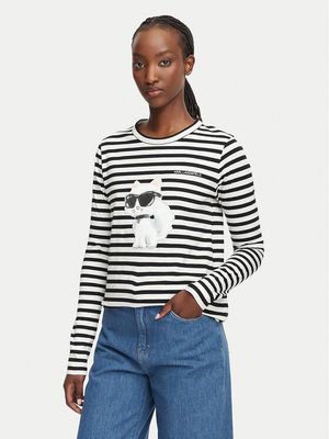 Bluzka damska na wiosnę Karl Lagerfeld Jeans ze sklepu: MODIVO w kategorii: Bluzki damskie - zdjęcie WP-EBWP-BKLVO-LN0_0000306308756