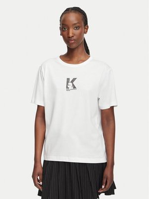 Bluzka damska w stylu młodzieżowym Karl Lagerfeld Jeans ze sklepu: MODIVO w kategorii: Bluzki damskie - zdjęcie WP-EBWP-BKLVO-LN0_0000306309197