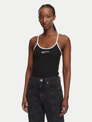Karl Lagerfeld Jeans - Bluzka damska casual ze sklepu: MODIVO w kategorii: Bluzki damskie - zdjęcie WP-EBWP-BKLVO-LN0_0000306309241