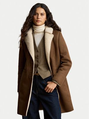 Płaszcz damski casual LAUREN RALPH LAUREN ze sklepu: MODIVO w kategorii: Płaszcze damskie - zdjęcie WP-EBWP-BKLVO-LN0_0000306315235