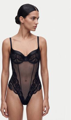 Body damskie Guess ze sklepu: MODIVO w kategorii: Body damskie - zdjęcie WP-EBWP-BKLVO-LN0_0000306321755