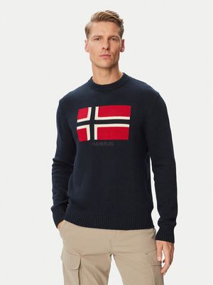 Sweter męski w stylu młodzieżowym Napapijri ze sklepu: MODIVO w kategorii: Swetry męskie - zdjęcie WP-EBWP-BKLVO-LN0_0000306324886