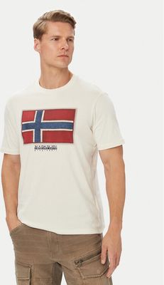 T-shirt męski młodzieżowy Napapijri ze sklepu: MODIVO w kategorii: T-shirty męskie - zdjęcie WP-EBWP-BKLVO-LN0_0000306325029
